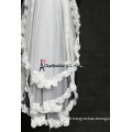 2016 hot sale 3 couches blanc / ivoire dentelle cathedra voile de mariage